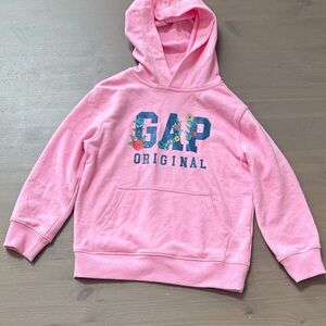 GAP Kids Floral Pink Hoodie Size Small (6/7)
